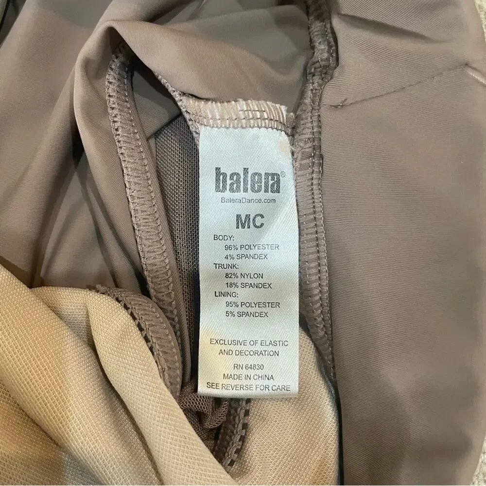 Balera Performance Mesh Jogger Pants in Mocha size Medium Child